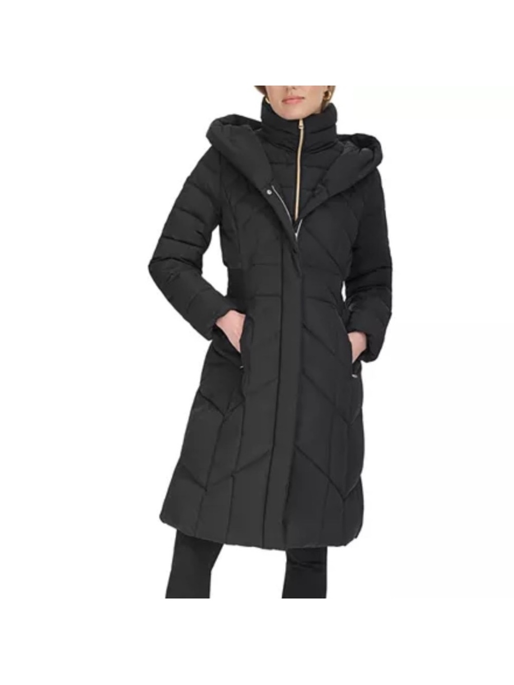 NWT - Cole Haan Hooded Puffer Coat
